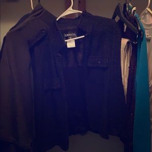 Classic Chanel Boucle Navy Jacket